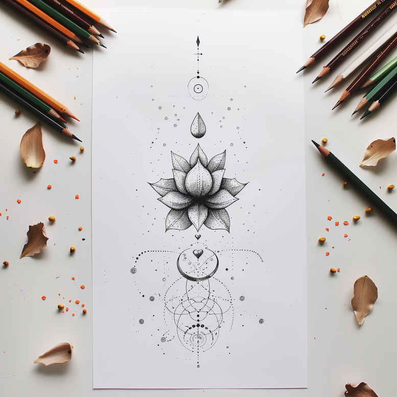 delicate-ornaments – tattoo design ideas free ai generated – thin-line – for-upper-shoulder – Gallery: other-delicate-inkby-ai