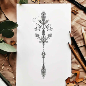 delicate-ornaments – tattoo design ideas free ai generated – unembellished – for-lower-arm – Gallery: other-delicate-inkby-ai