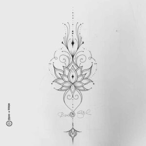 delicate-plant-patterns – tattoo design ideas free ai generated – diminutive – for-nape – Gallery: other-delicate-inkby-ai