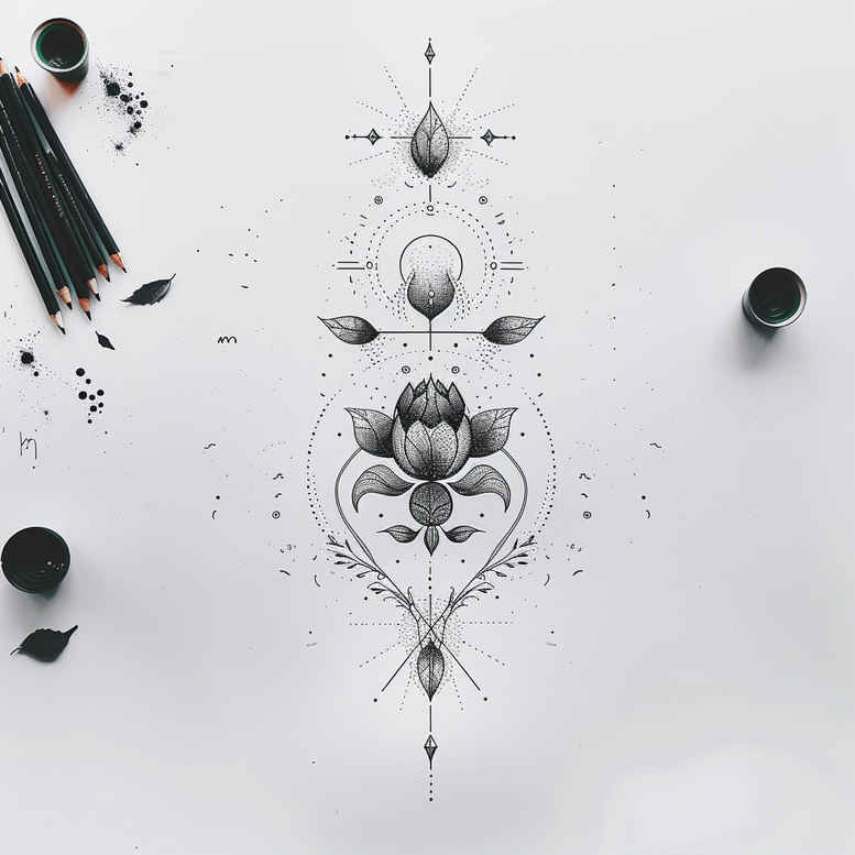 delicate-plant-patterns – tattoo design ideas free ai generated – discreet-mark – for-biceps – Gallery: other-delicate-inkby-ai