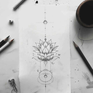 delicate-plant-patterns – tattoo design ideas free ai generated – simple-icon – for-lower-back – Gallery: other-delicate-inkby-ai