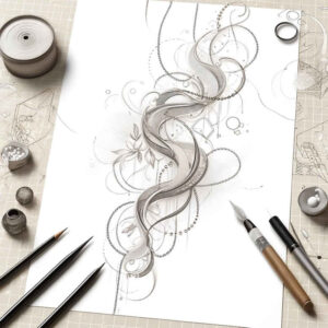 delicate-shading – tattoo design ideas free ai generated – delicate – for-upper-chest – Gallery: other-delicate-inkby-ai