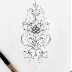 detailed-tattoos – tattoo design ideas free ai generated – pure-design – for-back-shoulder – Gallery: other-delicate-inkby-ai