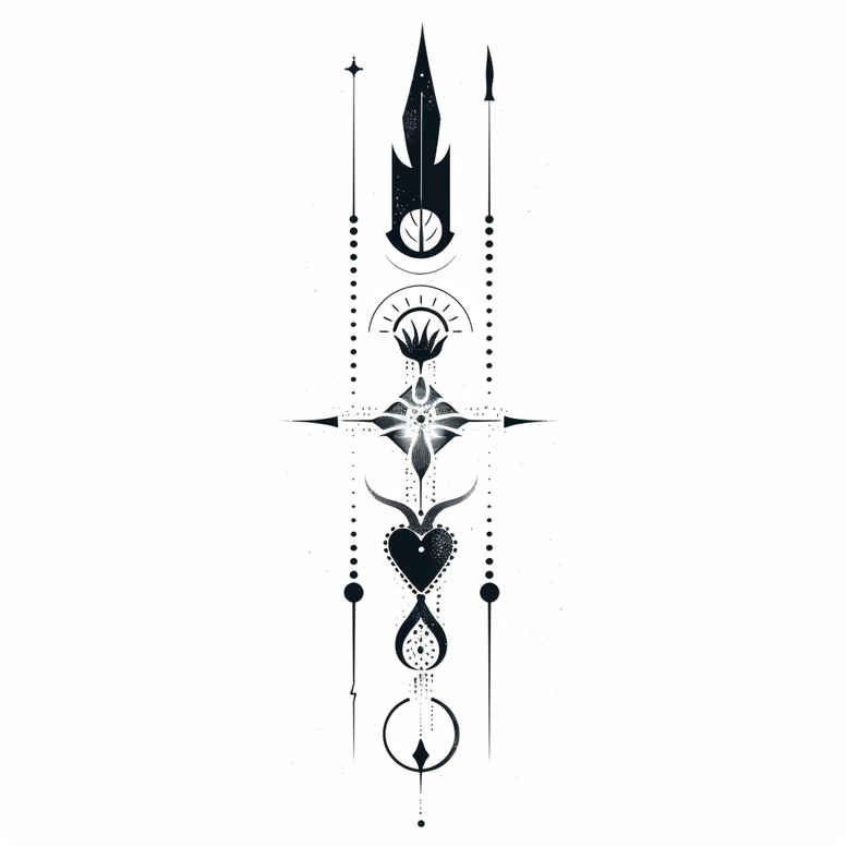 droplet-tattoos – tattoo design ideas free ai generated – abstract – for-upper-thigh – Gallery: other-delicate-inkby-ai