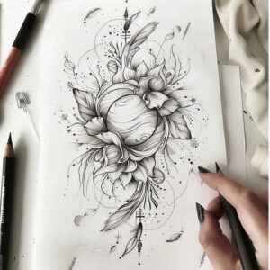 droplet-tattoos – tattoo design ideas free ai generated – compact – for-shin – Gallery: other-delicate-inkby-ai