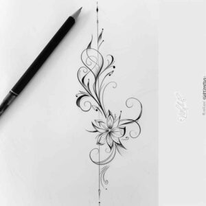 feminine-tattoos – tattoo design ideas free ai generated – minimal-texture – for-side – Gallery: other-delicate-inkby-ai