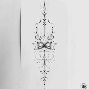 feminine-tattoos – tattoo design ideas free ai generated – no-excess – for-lower-leg – Gallery: other-delicate-inkby-ai