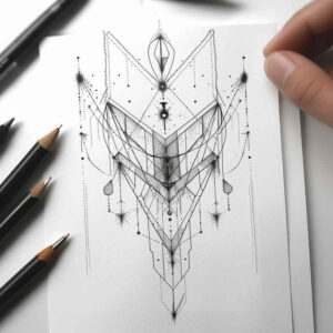 feminine-tattoos – tattoo design ideas free ai generated – open-space – for-lower-thigh – Gallery: other-delicate-inkby-ai