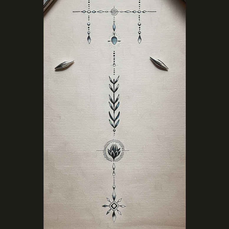 fine-details – tattoo design ideas free ai generated – micro-symbol – for-back-shoulder – Gallery: other-delicate-inkby-ai