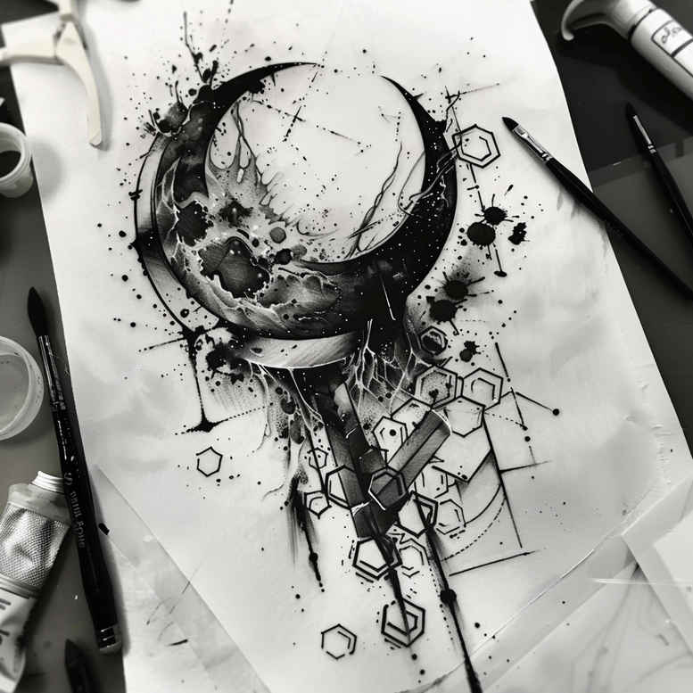 fine-details – tattoo design ideas free ai generated – short-stroke – for-fingers – Gallery: other-delicate-inkby-ai