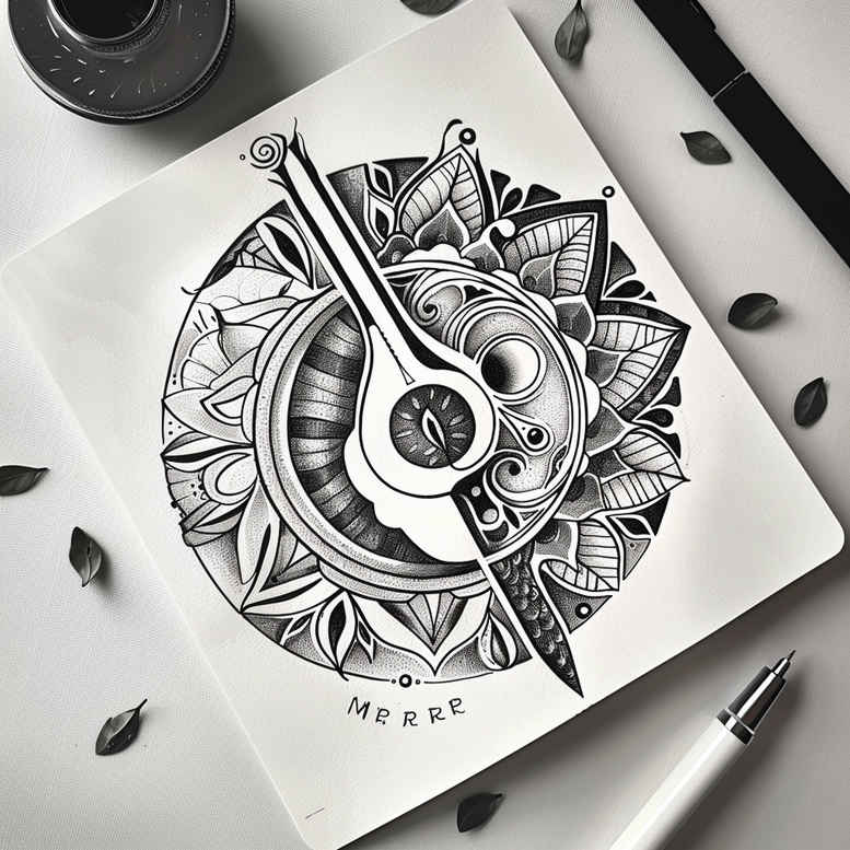 fine-details – tattoo design ideas free ai generated – soft-curve – for-upper-back – Gallery: other-delicate-inkby-ai