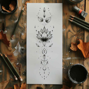 fine-details – tattoo design ideas free ai generated – symbol-mark – for-lower-chest – Gallery: other-delicate-inkby-ai