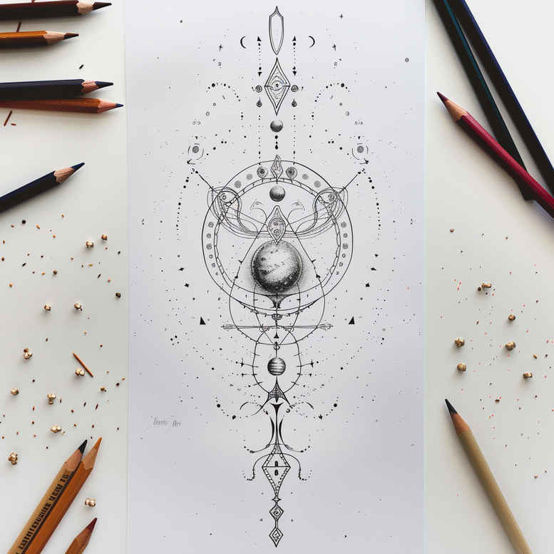fine-line – tattoo design ideas free ai generated – subtle-motif – for-back-of-neck – Gallery: other-delicate-inkby-ai