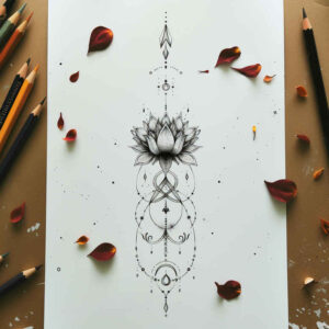 fine-line – tattoo design ideas free ai generated – symbolic – for-shoulder-blade – Gallery: other-delicate-inkby-ai