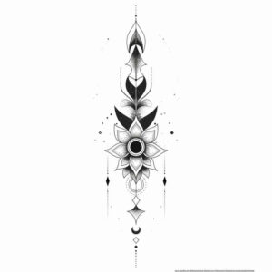 flower-tattoos – tattoo design ideas free ai generated – miniature – for-full-back – Gallery: other-delicate-inkby-ai