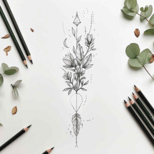 for-women – tattoo design ideas free ai generated – dainty – for-thigh – Gallery: other-delicate-inkby-ai