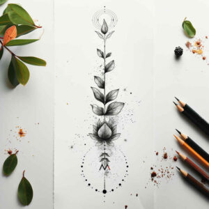 geometric-tattoos – tattoo design ideas free ai generated – gentle-angle – for-side-torso – Gallery: other-delicate-inkby-ai