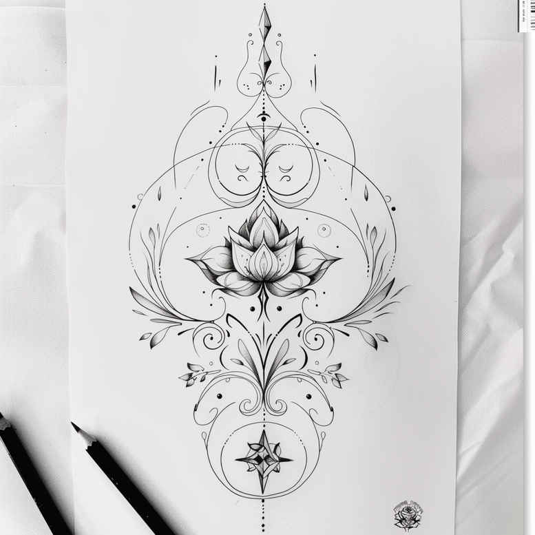 light-animal-motifs – tattoo design ideas free ai generated – airy – for-lower-back – Gallery: other-delicate-inkby-ai
