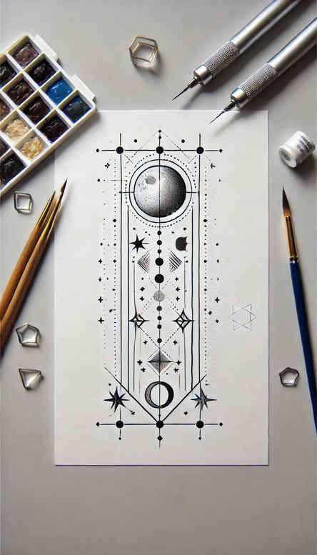 light-animal-motifs – tattoo design ideas free ai generated – silent – for-lower-arm – Gallery: other-delicate-inkby-ai