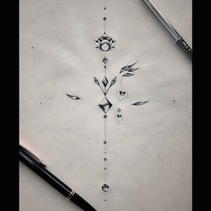 light-animal-motifs – tattoo design ideas free ai generated – tiny-detail – for-lower-chest – Gallery: other-delicate-inkby-ai
