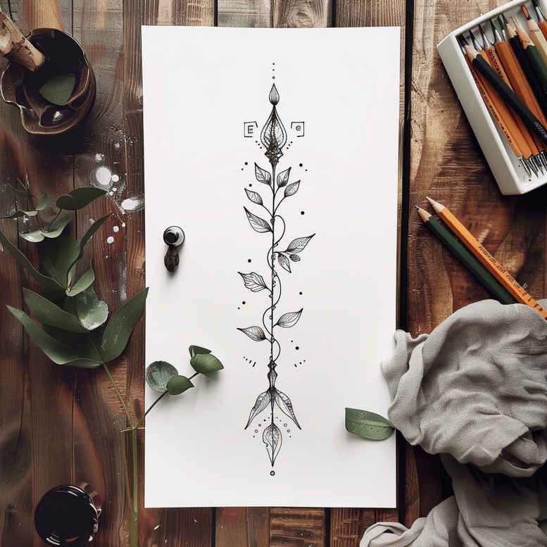 light-artistic-tattoos – tattoo design ideas free ai generated – monochrome – for-neck – Gallery: other-delicate-inkby-ai