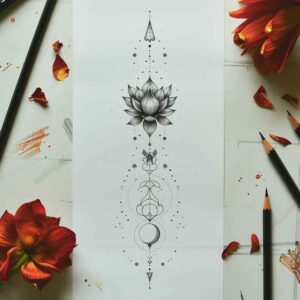light-artistic-tattoos – tattoo design ideas free ai generated – soft-curve – for-upper-thigh – Gallery: other-delicate-inkby-ai