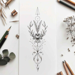 light-feminine-tattoos – tattoo design ideas free ai generated – plain – for-ribs – Gallery: other-delicate-inkby-ai