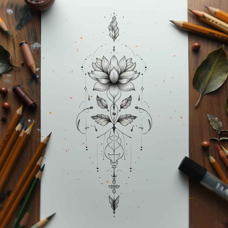 light-feminine-tattoos – tattoo design ideas free ai generated – unembellished – for-back-of-neck – Gallery: other-delicate-inkby-ai