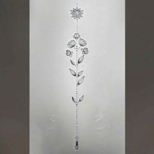 light-geometric-patterns – tattoo design ideas free ai generated – few-strokes – for-lower-back – Gallery: other-delicate-inkby-ai
