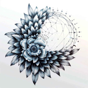 light-geometric-patterns – tattoo design ideas free ai generated – no-background – for-elbow – Gallery: other-delicate-inkby-ai