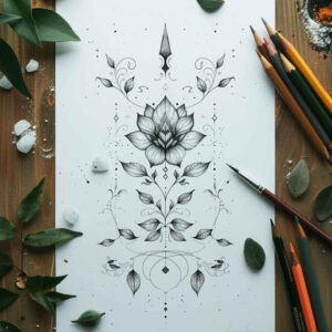 light-ornaments – tattoo design ideas free ai generated – fine-dot – for-shoulder – Gallery: other-delicate-inkby-ai