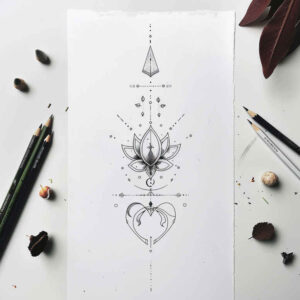 light-shading – tattoo design ideas free ai generated – essential – for-lower-chest – Gallery: other-delicate-inkby-ai