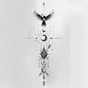 light-shading – tattoo design ideas free ai generated – little-tattoo – for-calf – Gallery: other-delicate-inkby-ai