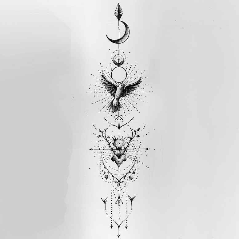 light-shading – tattoo design ideas free ai generated – simple-form – for-full-back – Gallery: other-delicate-inkby-ai