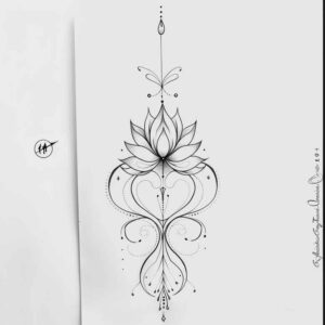 line-tattoos – tattoo design ideas free ai generated – plain-tattoo – for-spine – Gallery: other-delicate-inkby-ai