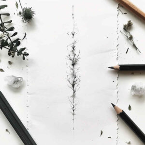 line-tattoos – tattoo design ideas free ai generated – unadorned – for-back-of-neck – Gallery: other-delicate-inkby-ai
