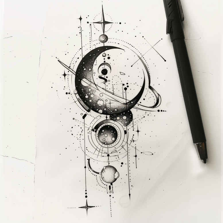 minimalist-patterns – tattoo design ideas free ai generated – uncluttered – for-neck – Gallery: other-delicate-inkby-ai
