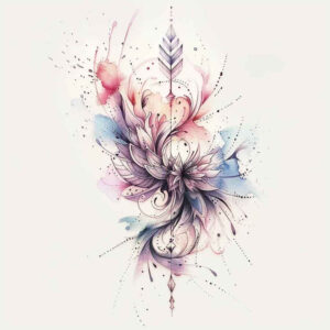 organic-line-tattoos – tattoo design ideas free ai generated – no-shading – for-scapula – Gallery: other-delicate-inkby-ai
