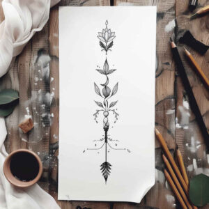 ornamental-tattoos – tattoo design ideas free ai generated – pure-design – for-lower-leg – Gallery: other-delicate-inkby-ai