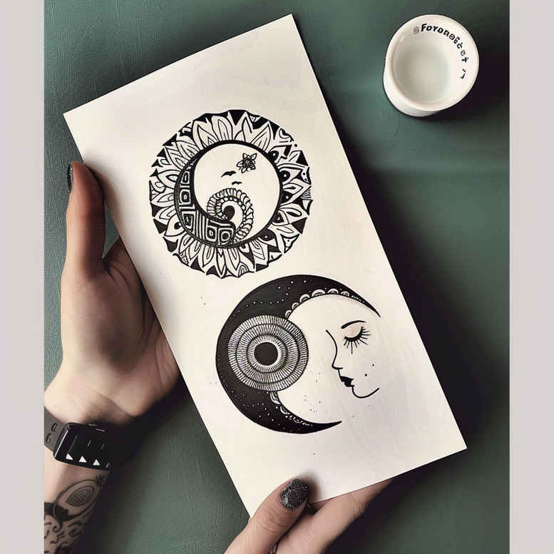 ornamental-tattoos – tattoo design ideas free ai generated – simple-icon – for-palm – Gallery: other-delicate-inkby-ai