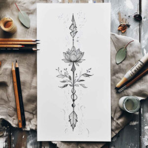 ornamental-tattoos – tattoo design ideas free ai generated – unembellished – for-shin – Gallery: other-delicate-inkby-ai