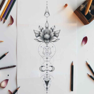shaded-tattoos – tattoo design ideas free ai generated – clean-lines – for-upper-chest – Gallery: other-delicate-inkby-ai