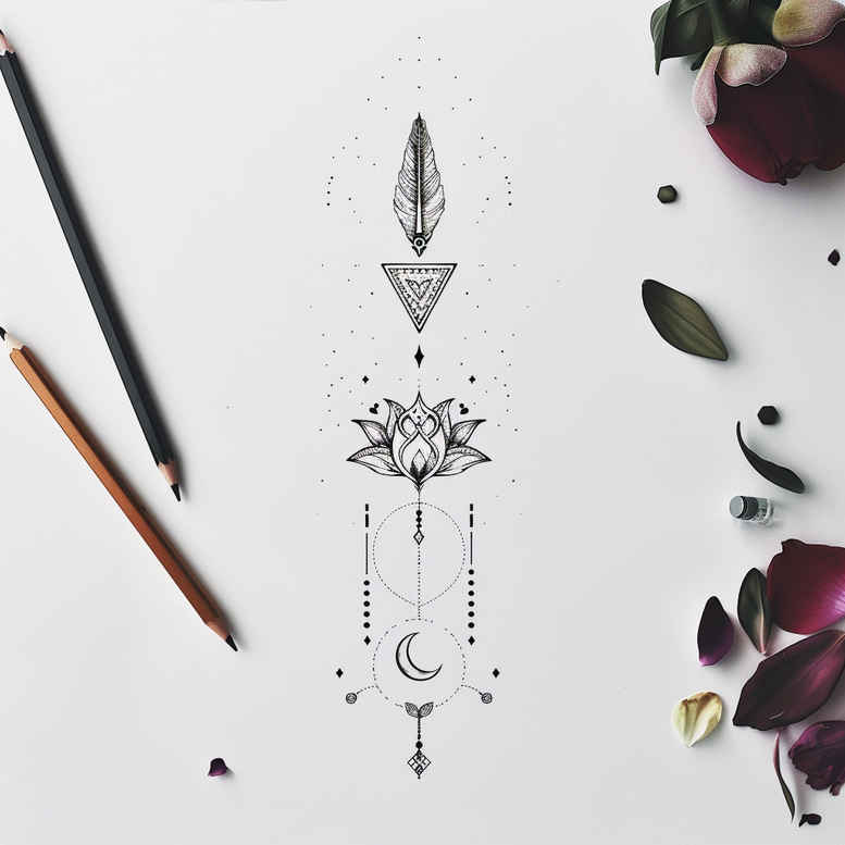 small-element-tattoos – tattoo design ideas free ai generated – mini-geometry – for-hand – Gallery: other-delicate-inkby-ai