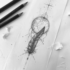 small-tattoos – tattoo design ideas free ai generated – airy-touch – for-calf – Gallery: other-delicate-inkby-ai
