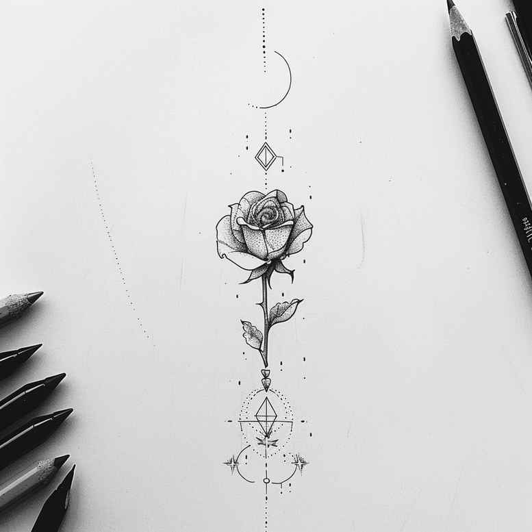 small-tattoos – tattoo design ideas free ai generated – symbol-mark – for-calf – Gallery: other-delicate-inkby-ai