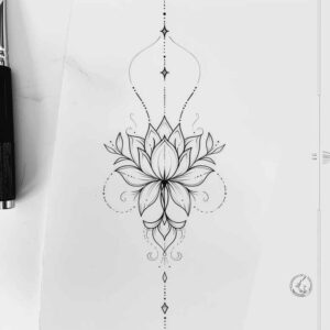 soft-shapes – tattoo design ideas free ai generated – discreet – for-sternum – Gallery: other-delicate-inkby-ai