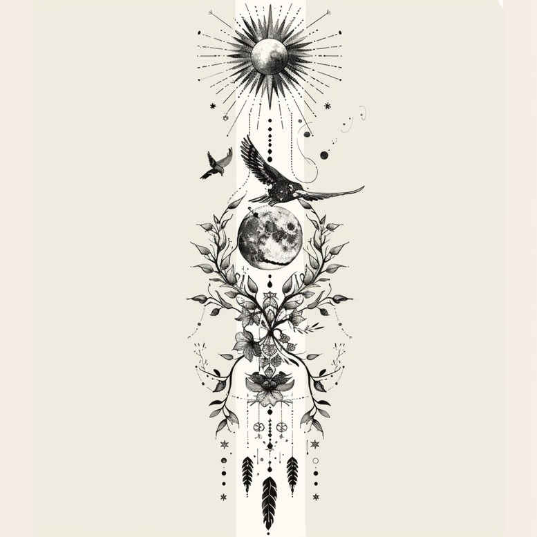 soft-shapes – tattoo design ideas free ai generated – few-strokes – for-toe – Gallery: other-delicate-inkby-ai
