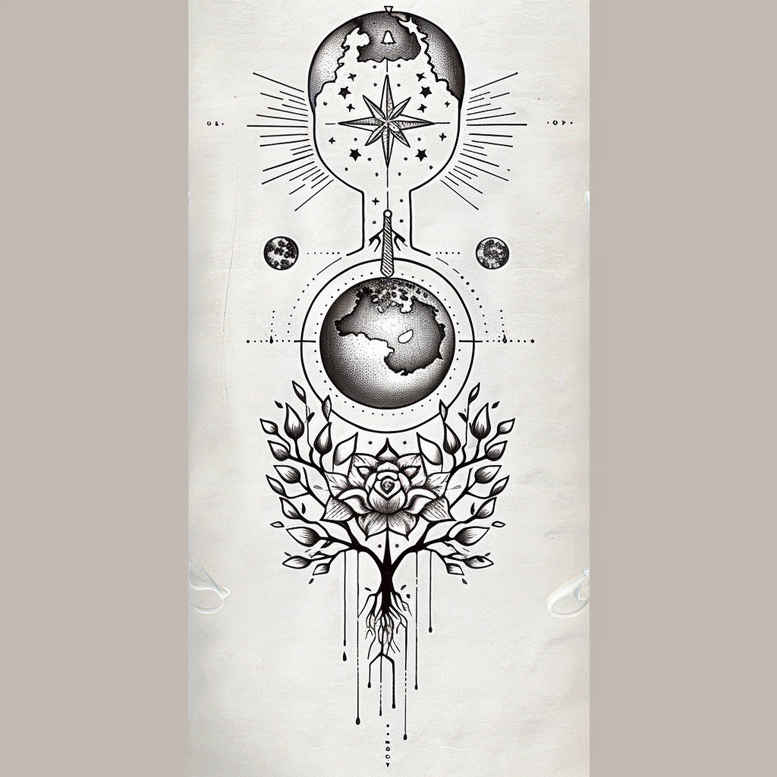 subtle-designs – tattoo design ideas free ai generated – pure-shape – for-upper-chest – Gallery: other-delicate-inkby-ai