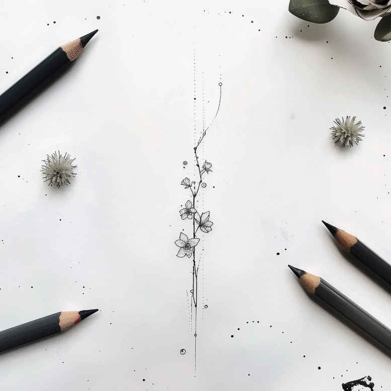 subtle-feather-tattoos – tattoo design ideas free ai generated – plain – for-side – Gallery: other-delicate-inkby-ai