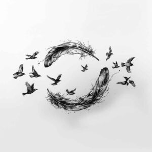 subtle-feather-tattoos – tattoo design ideas free ai generated – simple-icon – for-triceps – Gallery: other-delicate-inkby-ai